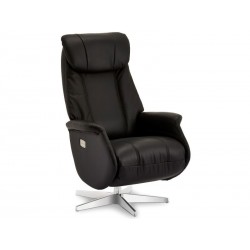 FAUTEUIL INCLINABLE ÉLECTRIQUE BONANZA EN CUIR NOIR