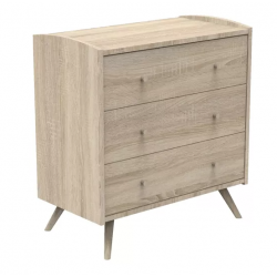 COMMODE 3 TIROIRS BOIS ACCESS BOIS