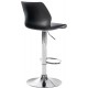 LOT DE 2 FAUTEUILS DE BAR GILBERT - CHROME / CUIR