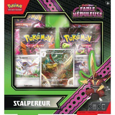 CARTON DE 6 PIECES COFFRET CARTES POKÉMON SCALPEREUR FABLE NEBULEUSE