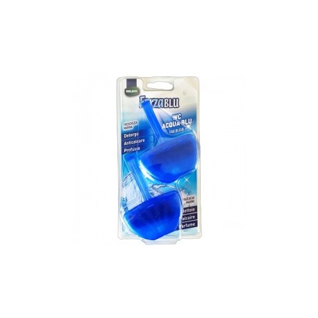 CARTON DE 9 PIECES BLOC WC RELEVI EAU BLEU 2X40 GR