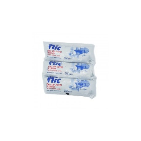 CARTON DE 16 PIECES JAVEL MIC 4.8% 3X250 ML