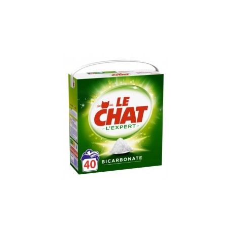 CARTON DE 4 PIECES LE CHAT POUDRE EXPERT BICARBONATE 40 LAVAGES