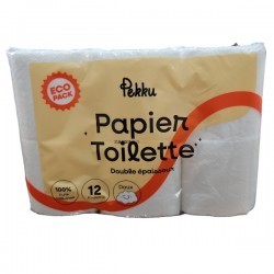 COLIS DE 108  ROULEAUX PAPIER TOILETTE 2 PLIS ECO