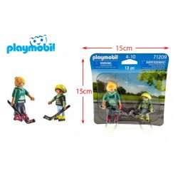 LOT DE 60 PIECES PLAYMOBIL SPECIAL PLUS - JOUEURS DE HOCKEY ROLLER