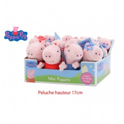 LOT DE 72 PIECES PORTE CLE PELUCHE PEPPA PIG 2 ASSORTIS TAILLE 1