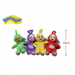 LOT DE 32 PIECES PELUCHE TELETUBBIES 4 ASSORTIS