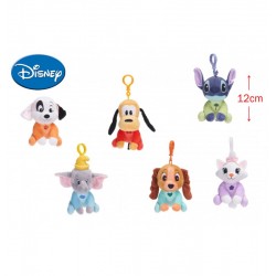 LOT DE 120 PIECES PORTE CLE PELUCHE DISNEY 6 ASSORTIS