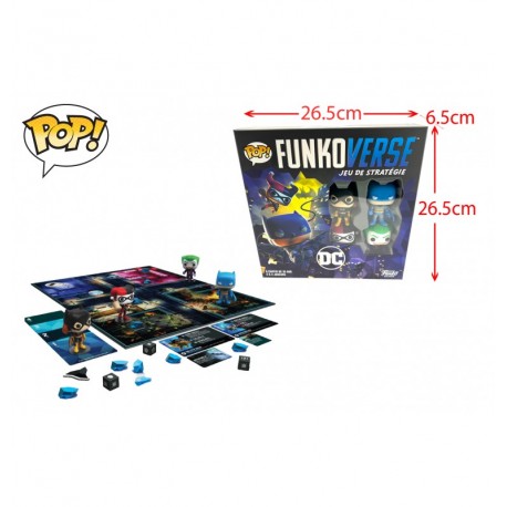 LOT DE 12 PIECES FUNKOVERSE JEU DE SOCIETE DC COMICS