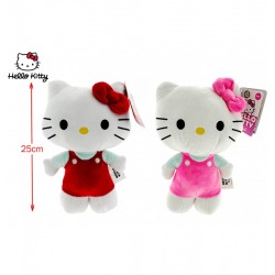 LOT DE 24 PIECES PELUCHE HELLO KITTY 2 COLORIS TAILLE 3